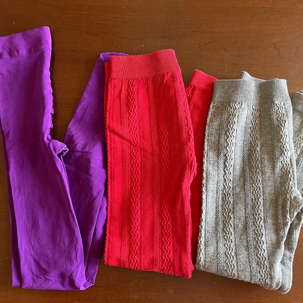 Girls Tights - 3 Pairs